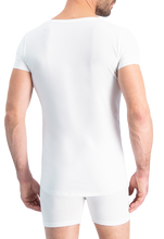 Load image into Gallery viewer, NOSHIRT lite - regular V - wit - achterkant