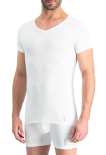 Load image into Gallery viewer, NOSHIRT nature - regular V - wit