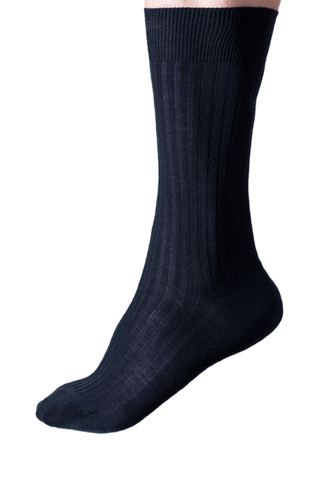 NOSOCKS long wool - donkerblauw