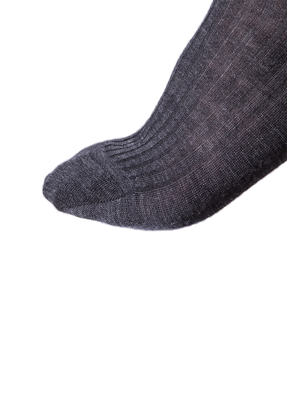 NOSOCKS long wool - donkergrijs - tenen