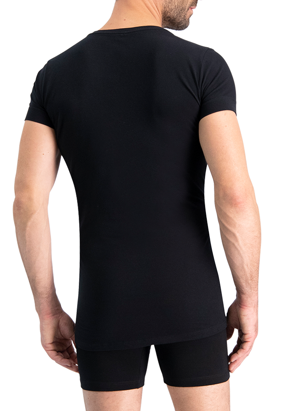 NOSHIRT original - deep V - zwart - achterkant